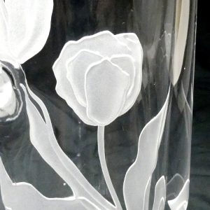 サンドブラスト　ガラス深彫りレッスン７