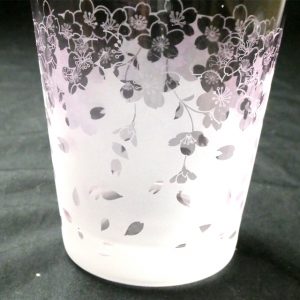 桜グラス　蕨硝子
